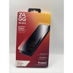 Zagg Invisible Shield Hybrid Glass Protect iPhone 15 Pro Max Screen Protector
